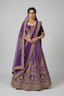 Baingani Begum Velvet Lehenga
