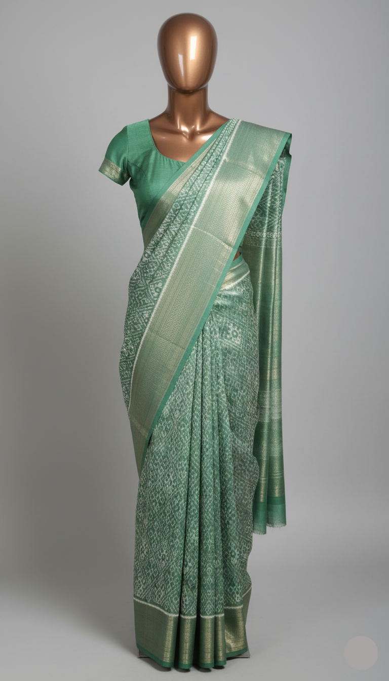 Mint Meadow Saree( FULKARI GS-18) Main image