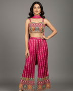 Ruby Radiance Indo-Western Set