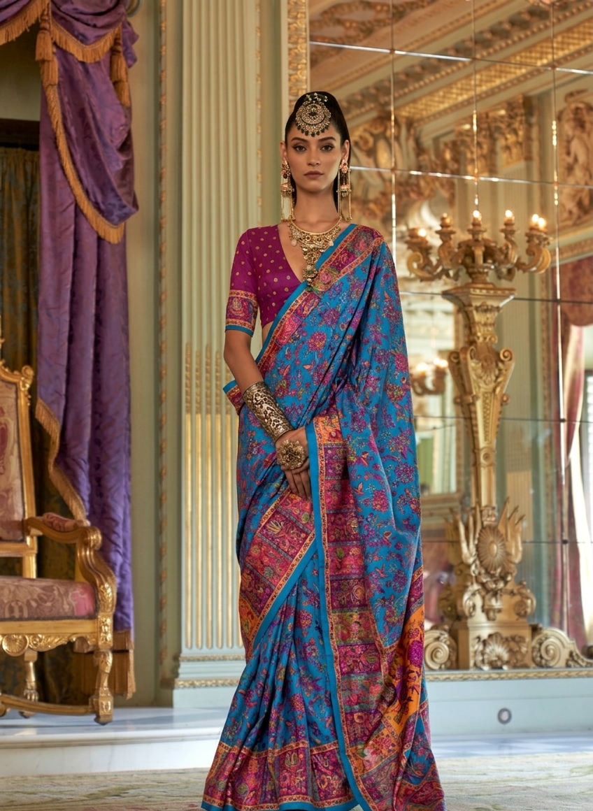 Royal Azure Silk Saree