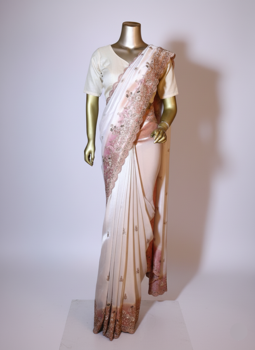 The Petal Whisper Saree ( 1607 GS-126)