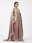Buy Rose-Gold Radiance Indo-Western Set with Pearl Detail Dress