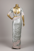 The Shimmering Sterling Saree ( SH-7979 GS-180)