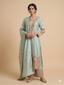 Sage Silk Kurta Palazzo Set
