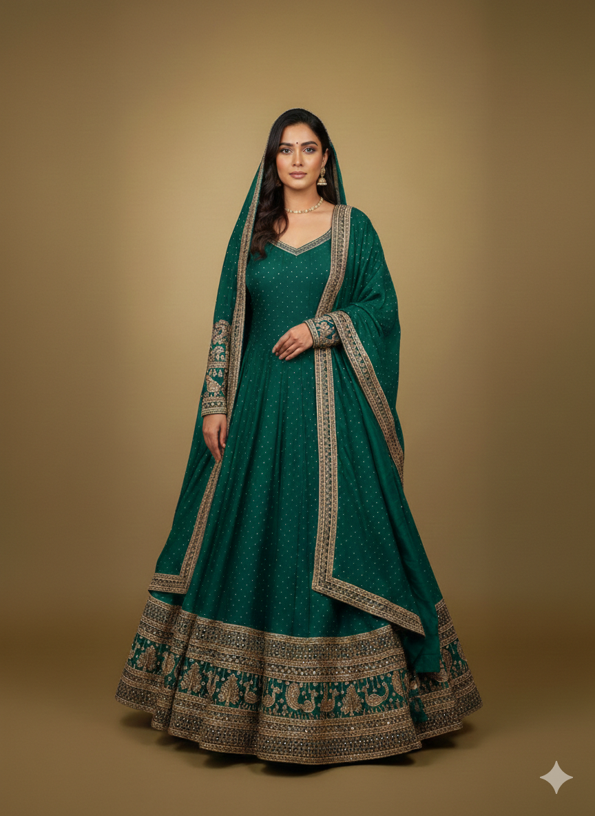 Heritage Flora Embroidered Gown