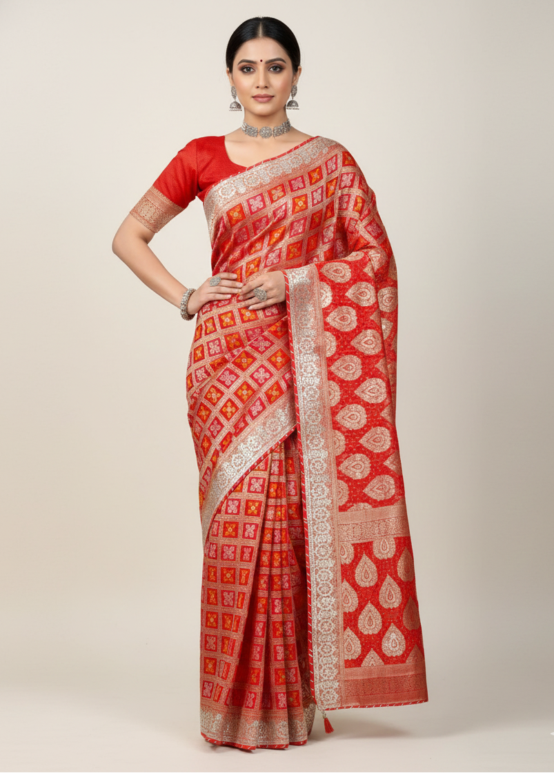 Crimson Heritage Banarasi Saree (643 GS-11)
