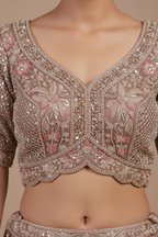 Royal Mauve Heritage Embroidered Lehenga Set