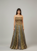 Modern Indo-Western Cordset Set Lehenga