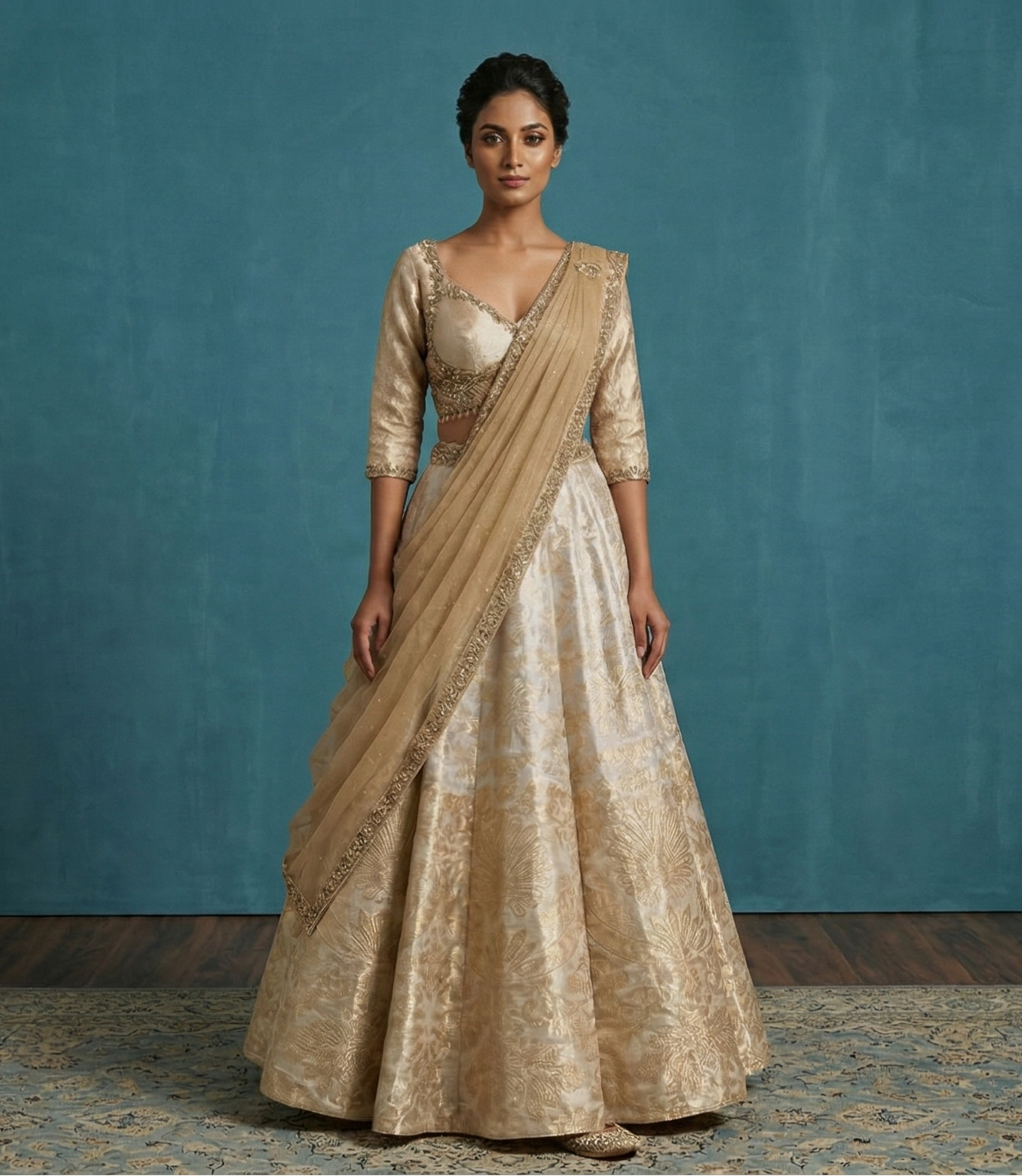 Swarna-Dhara Brocade Lehenga