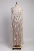 Taupe Glamour Drape with Embellished Cape(KDS-24-90 D-104)