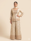 Cream sharara co-ord kurti set