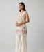 Ivory Floral Print Tunic & Palazzo Set