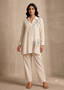 Chic Cream Khadi Cotton Tunic Co-ord Set