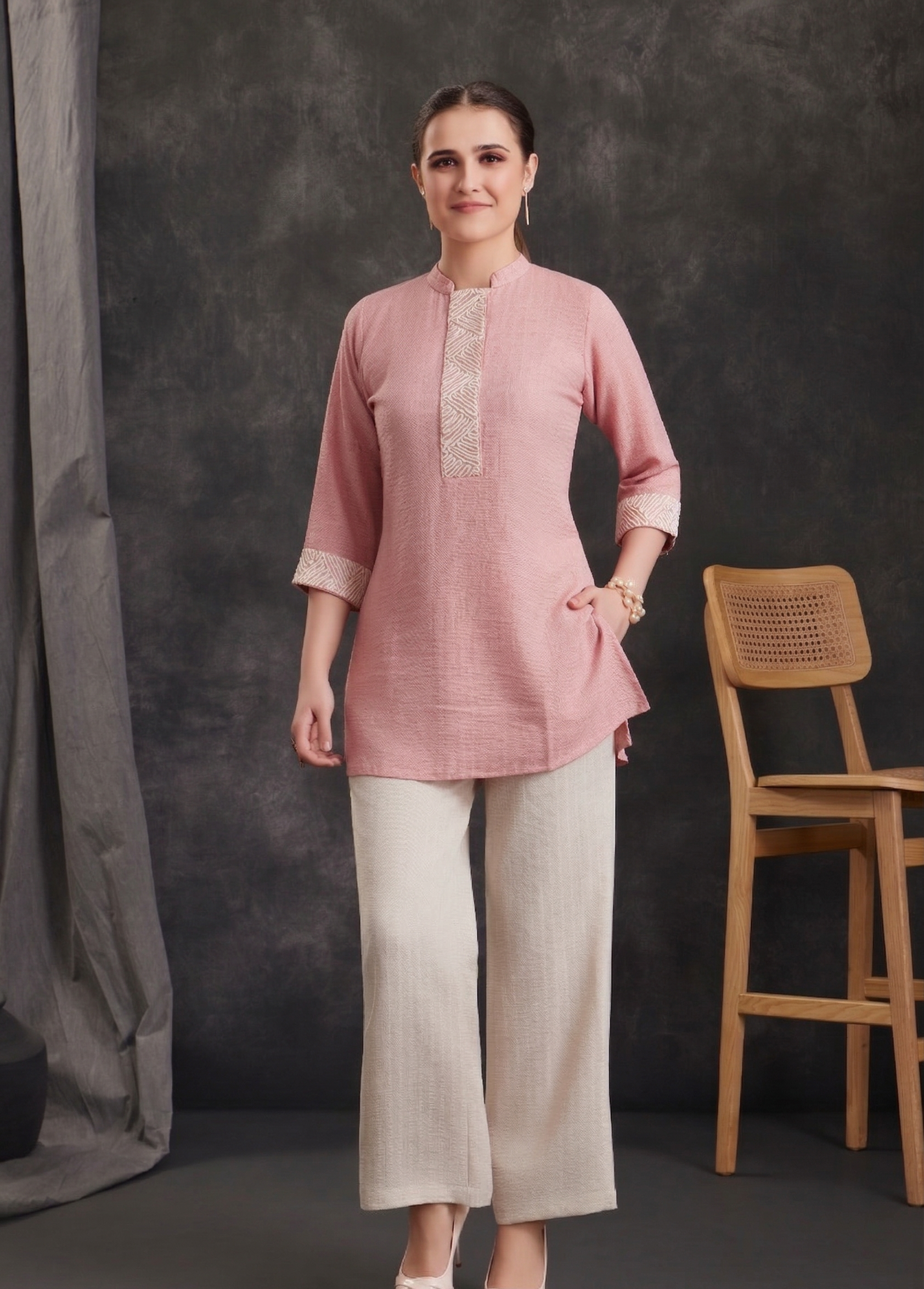 Chic Contemporary Ethnic Co-ord Set