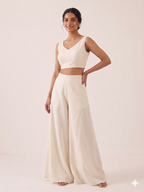 Golden Glaze Cape & Palazzo Set