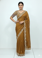 Regal Bloom Silk Saree with stitched blouse (5681 GS-11)