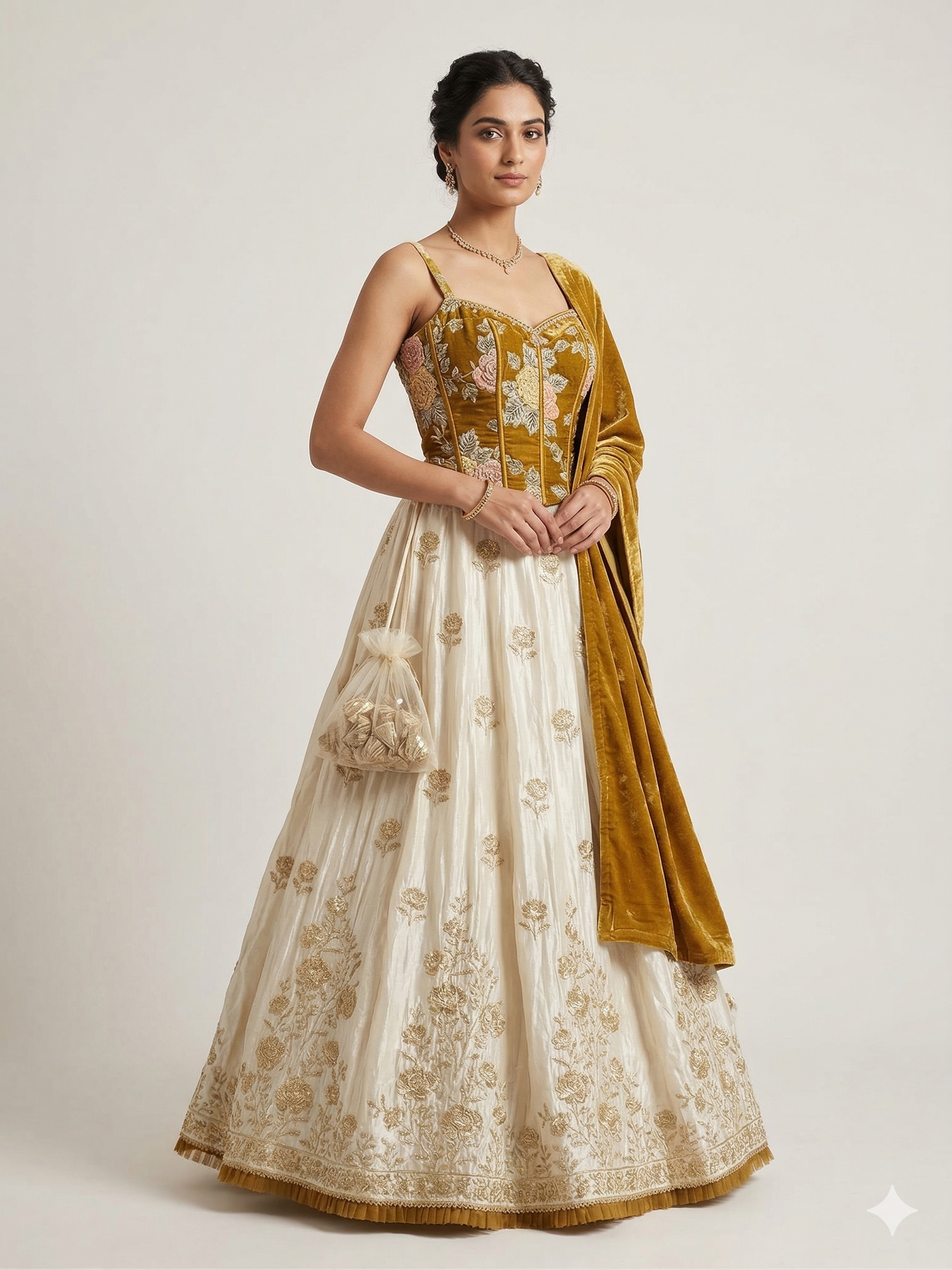 Mustard Meadow Lehenga Main image