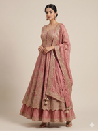 Heavily Embroidered Heritage Anarkali Set