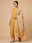Yellow Floral Print Kurta Set