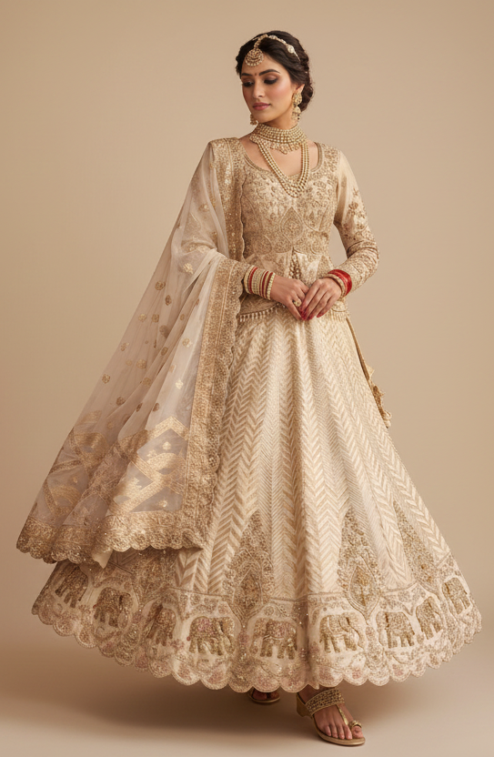Royal Ivory Heritage Lehenga Set