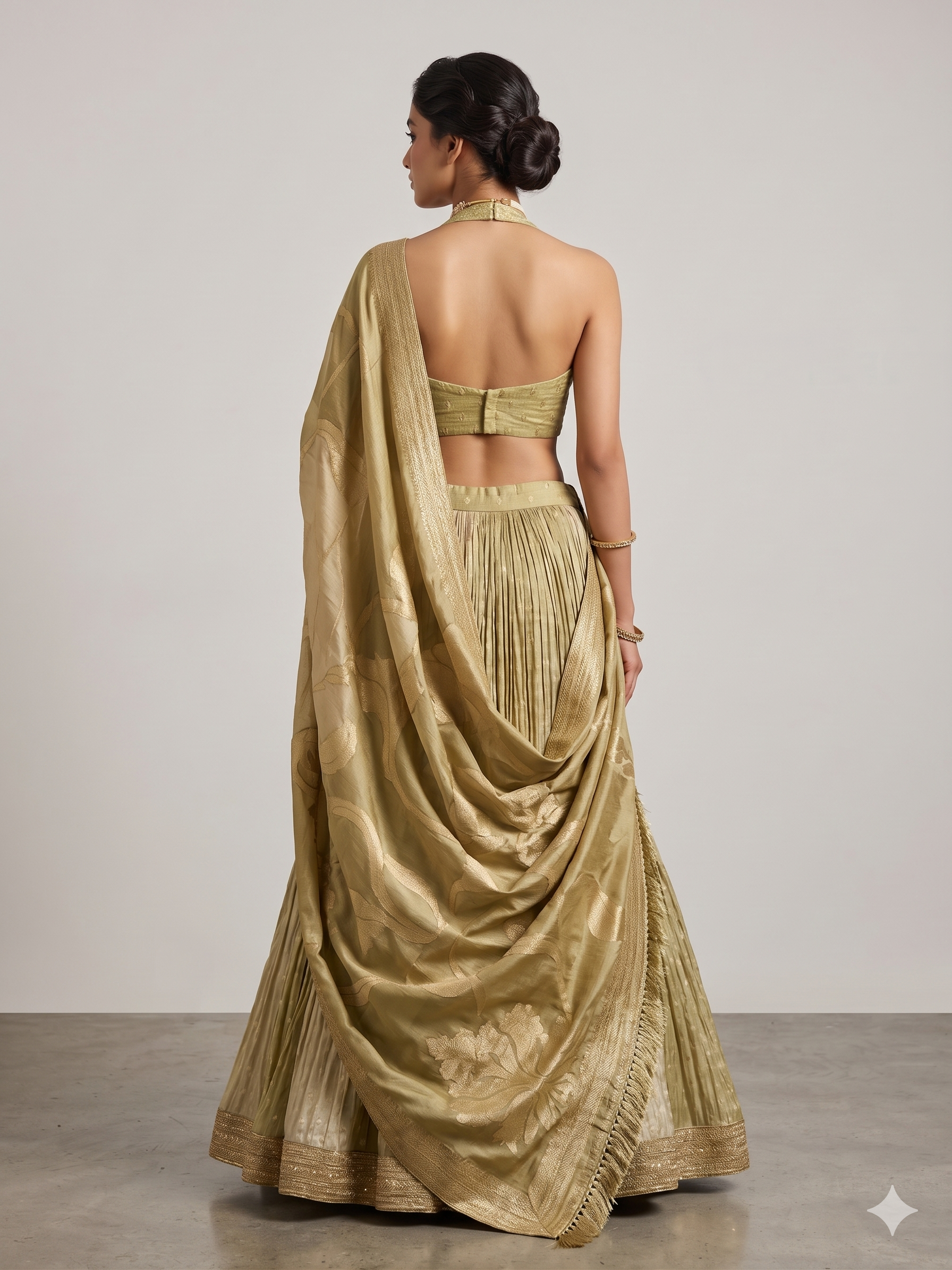 Sequin & Mirror-Work Lehenga Choli Secondary image