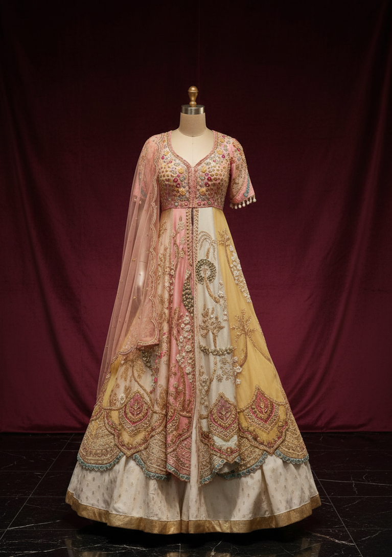 Grand Mughal Panel Dress (4110-A D-17) Main image