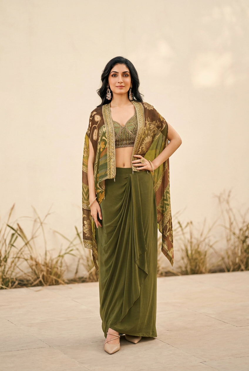 Lime Green Chikankari Embroidered Suit Set