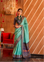 Enchanting Sea Green Silk Saree