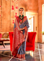 Sophisticated Grey Silk Saree
