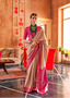 Beige Silk Saree  with Contrast Border
