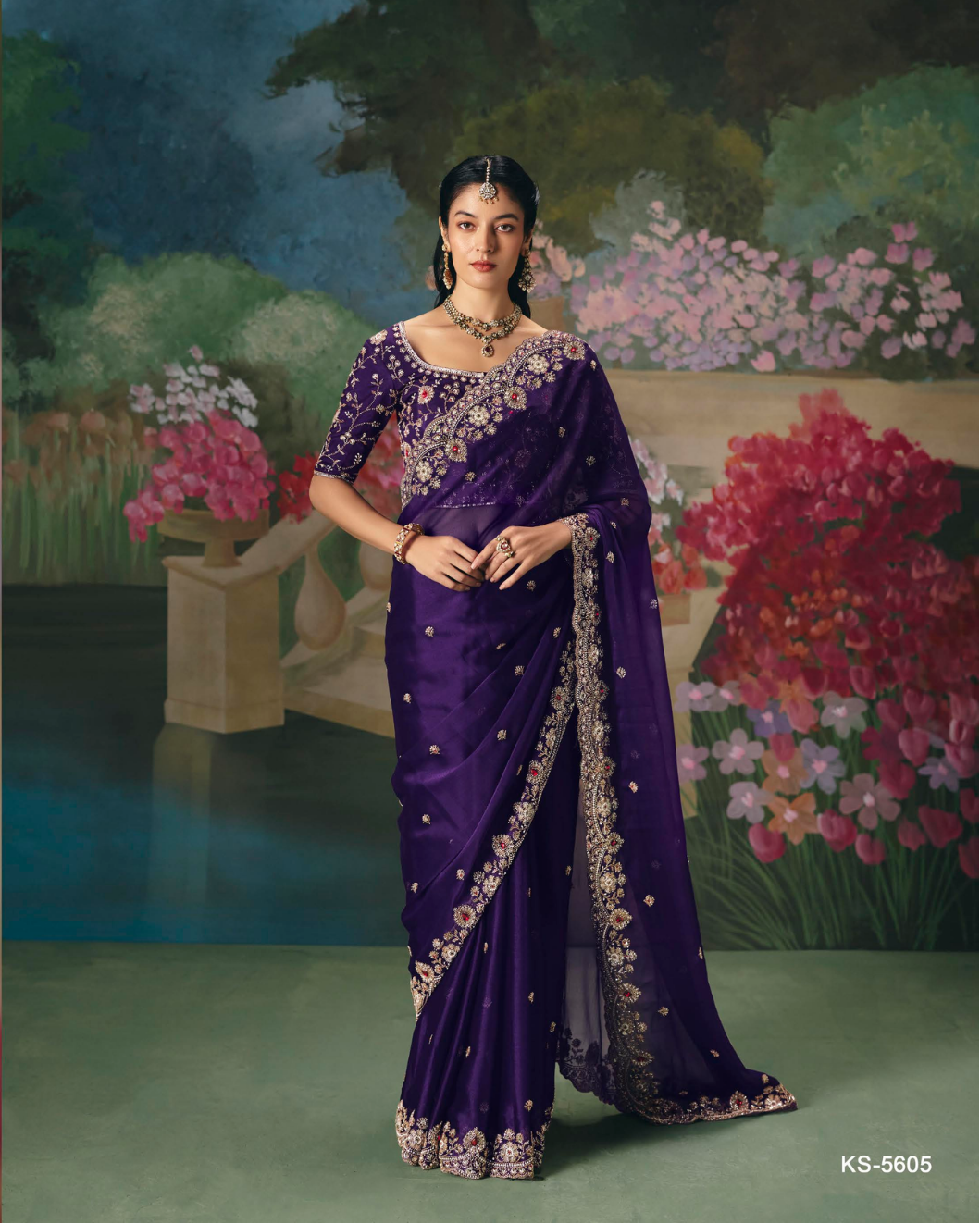 Vloilet Empress tissue Saree