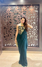 The Contemporary Corset Drape Saree (KDS-25-89 D-104)