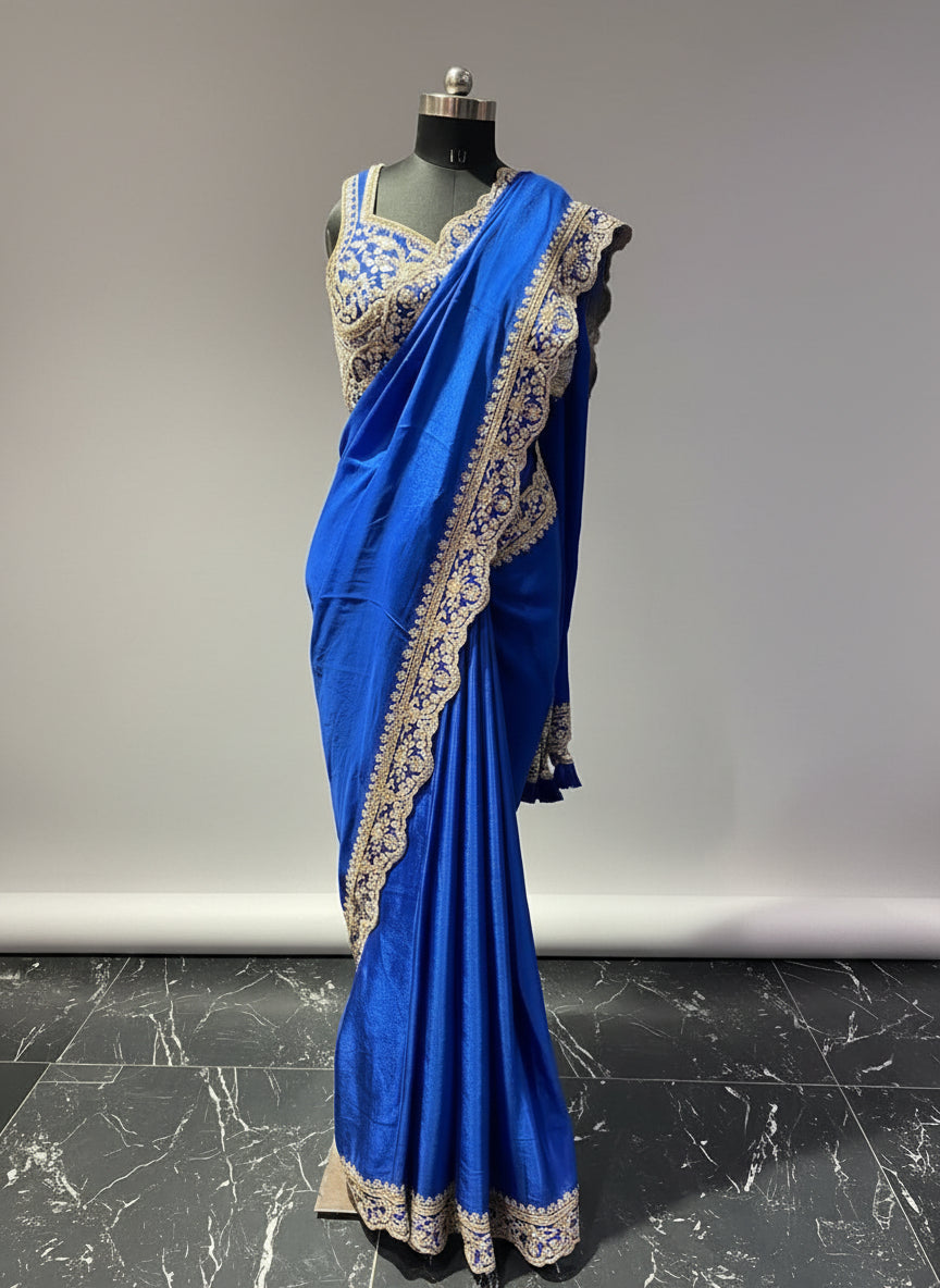 The Royal Cobalt Saree (358 GS-125)