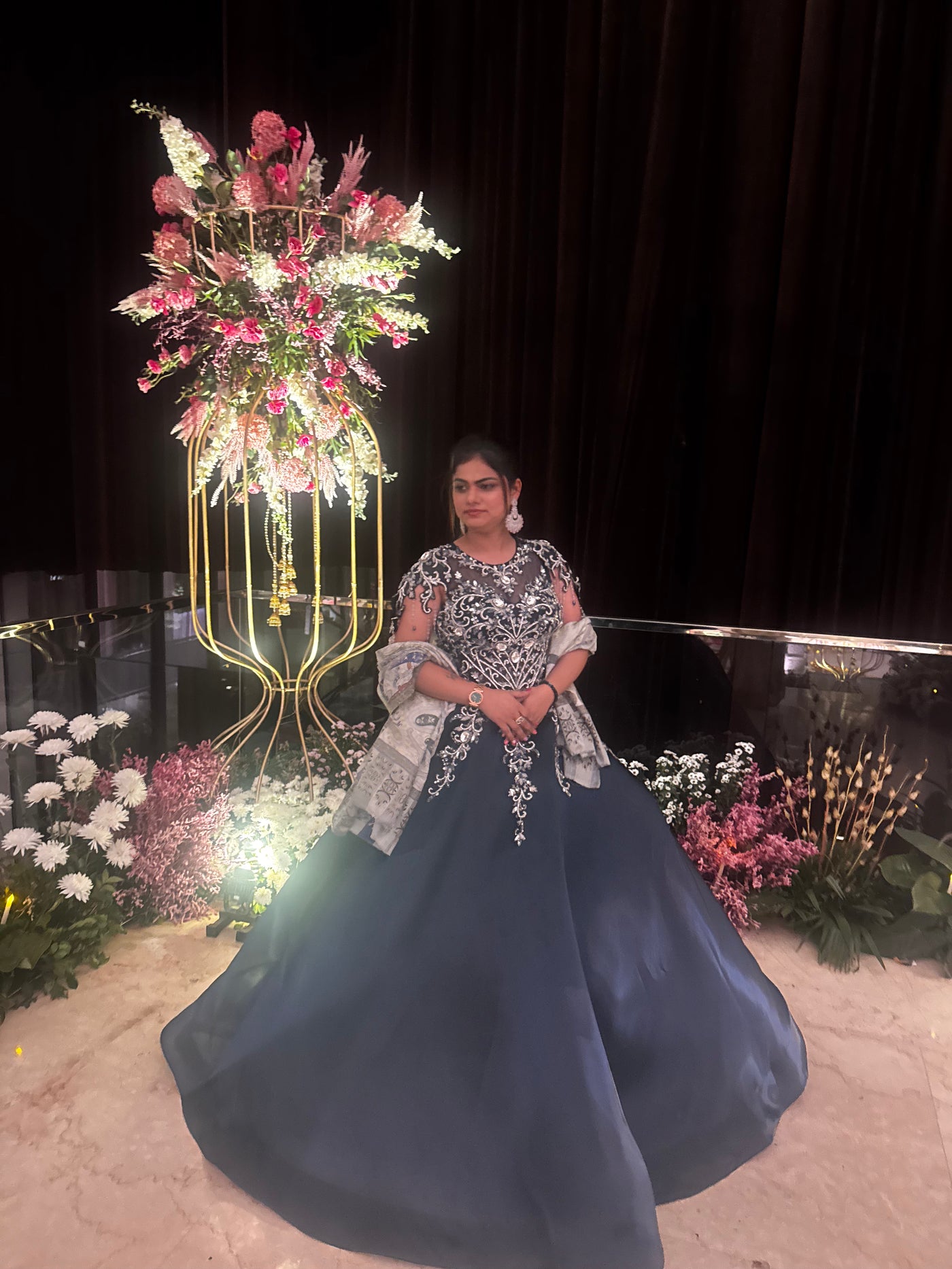 The Midnight Petal Ball Gown (PD0860 D-30)