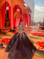 The Midnight Petal Ball Gown (PD0860 D-30)