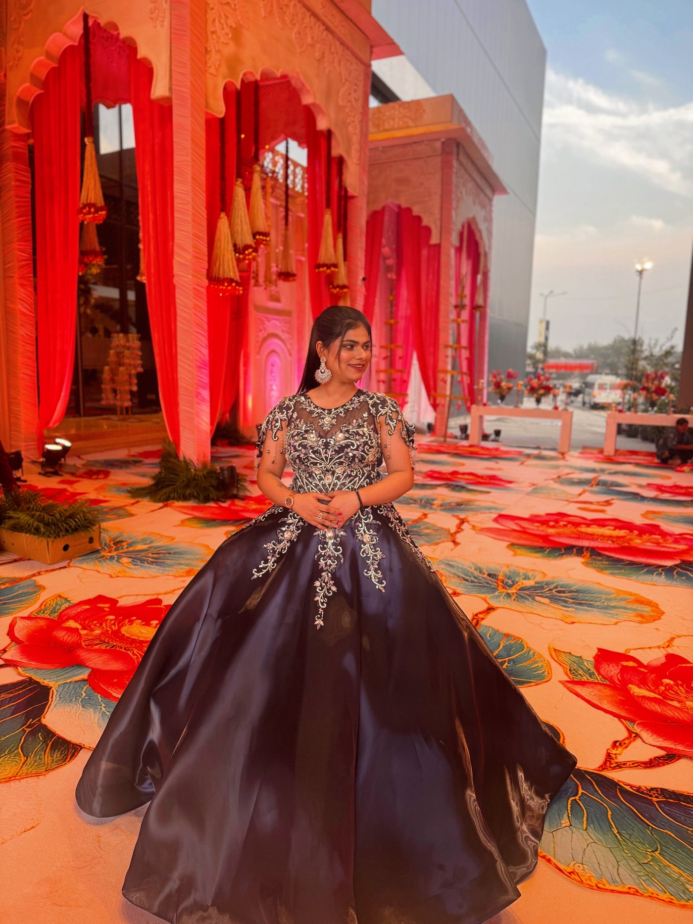 The Midnight Petal Ball Gown (PD0860 D-30)