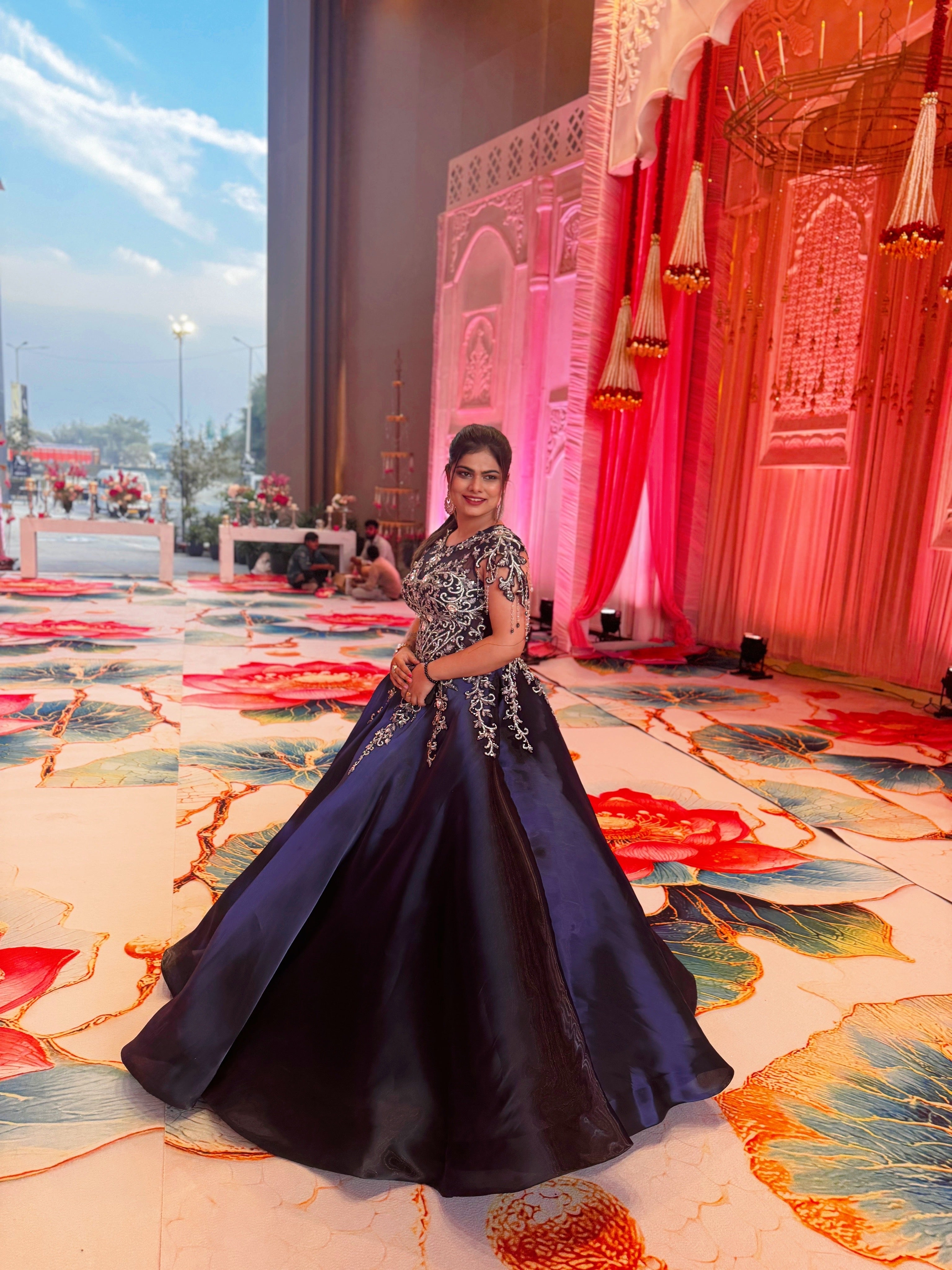 The Midnight Petal Ball Gown (PD0860 D-30)