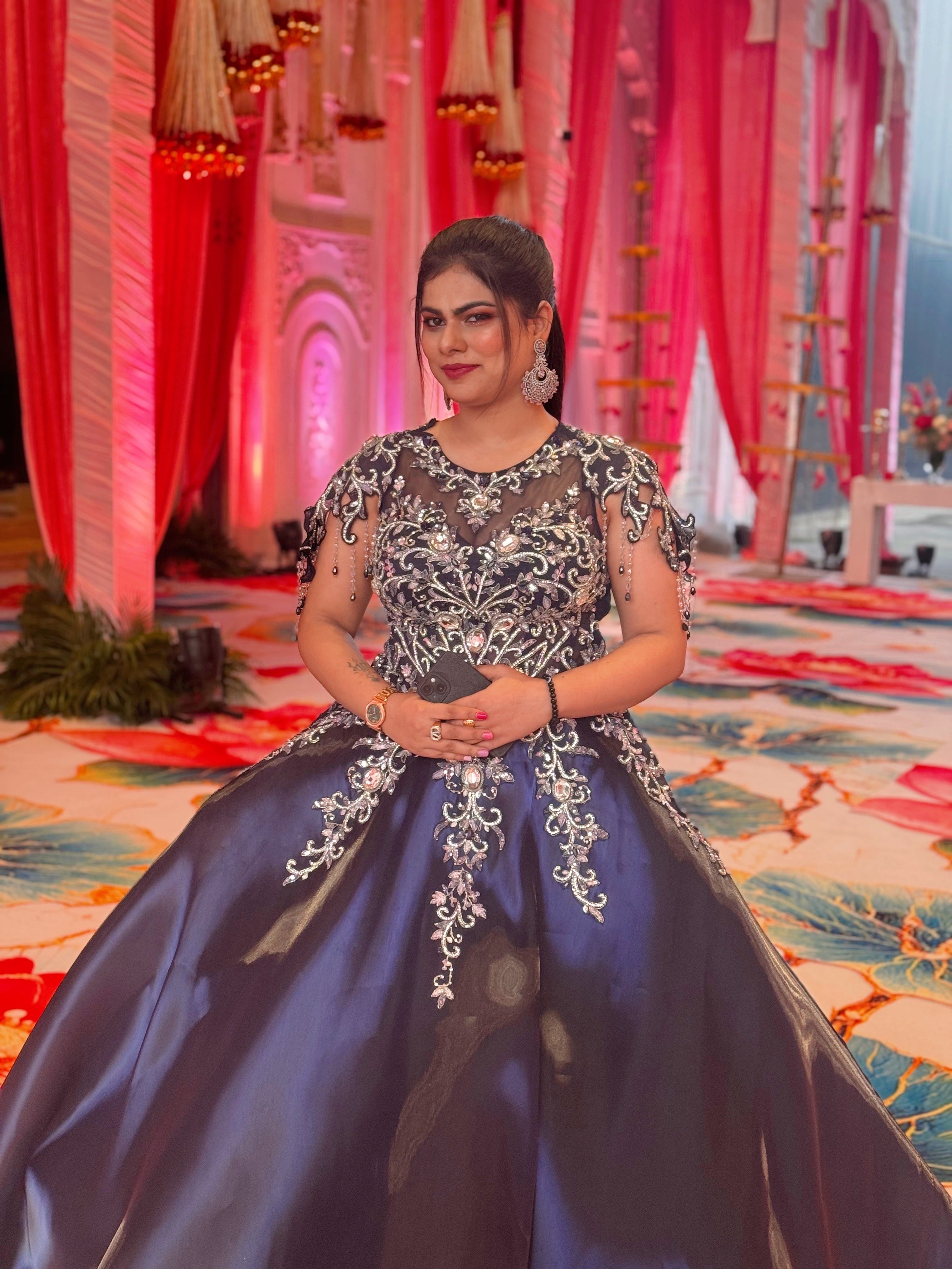 The Midnight Petal Ball Gown (PD0860 D-30)