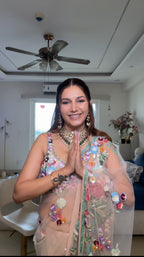 Handwork Saree in Pastel Palette - by Sapna Chaudhry (D-93)