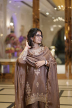 Earthy Brown Elegance Suit Set (3948-915 D-20