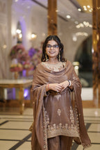 Earthy Brown Elegance Suit Set (3948-915 D-20