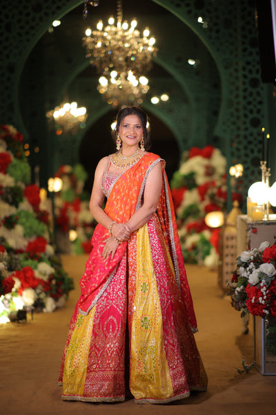 Vibrant Multi-Panel Lehenga Ensemble (L-87 D-84)