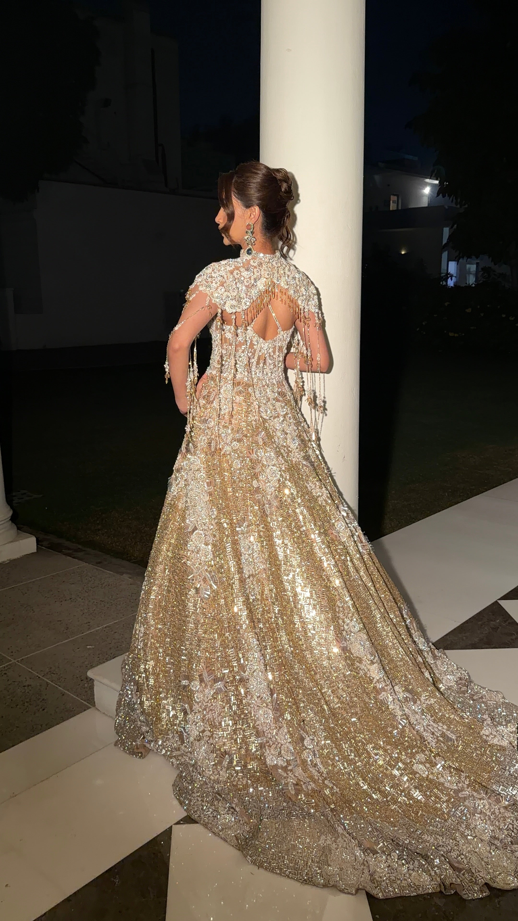 Avant-Garde Evening Gown