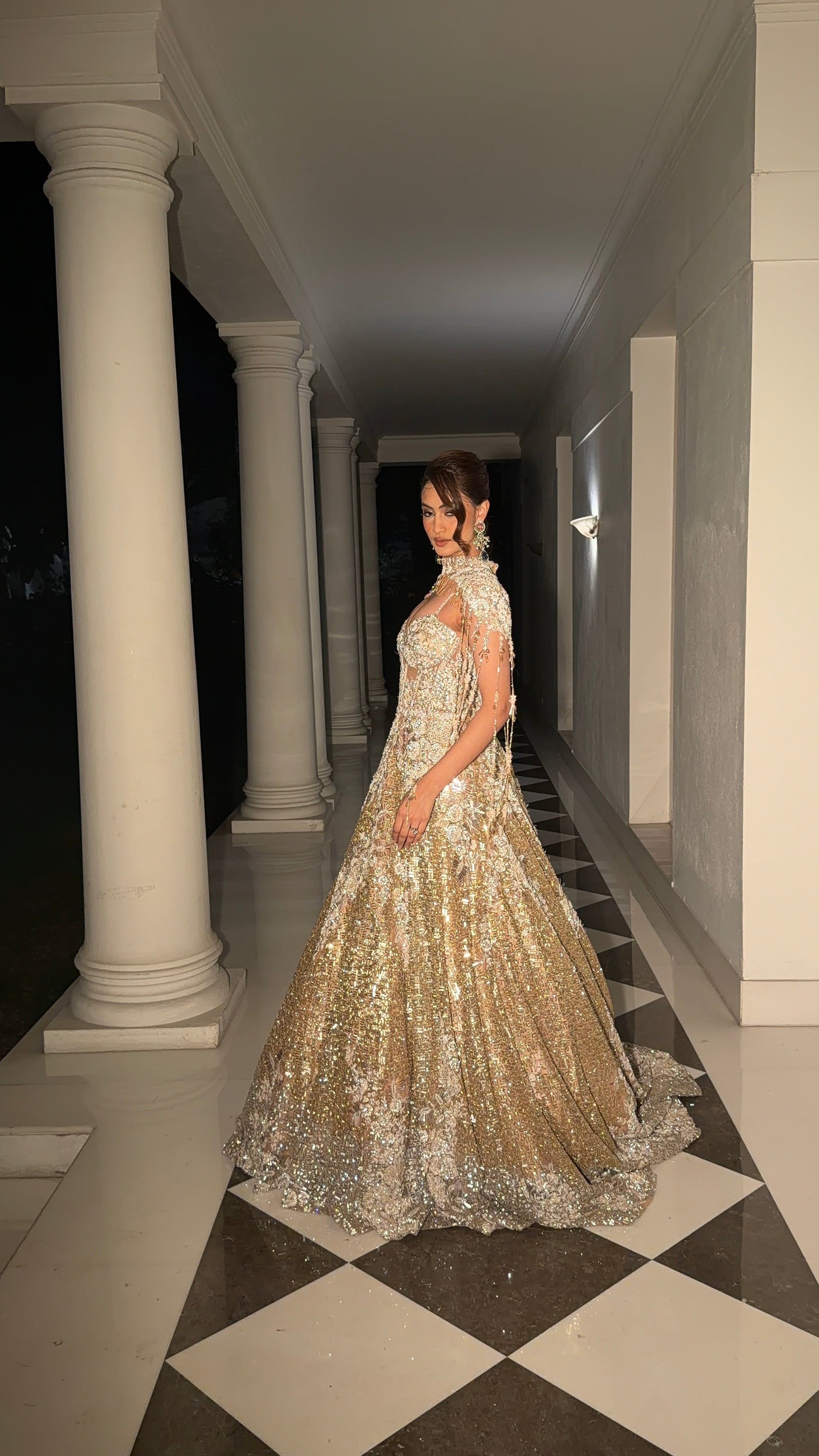 Avant-Garde Evening Gown