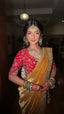Regal Gold and Mustard Designer Saree