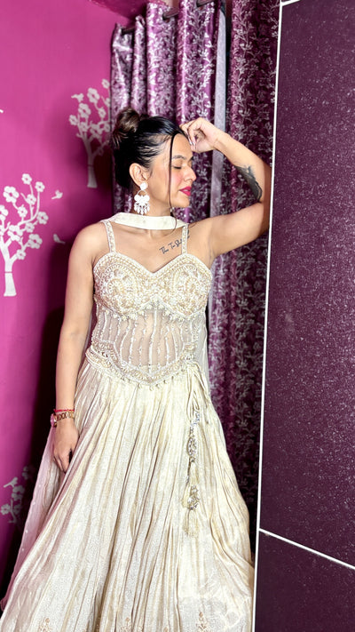 Golden Hour Corset Lehenga (8264 M-62)