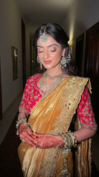 Regal Gold and Mustard Designer Saree