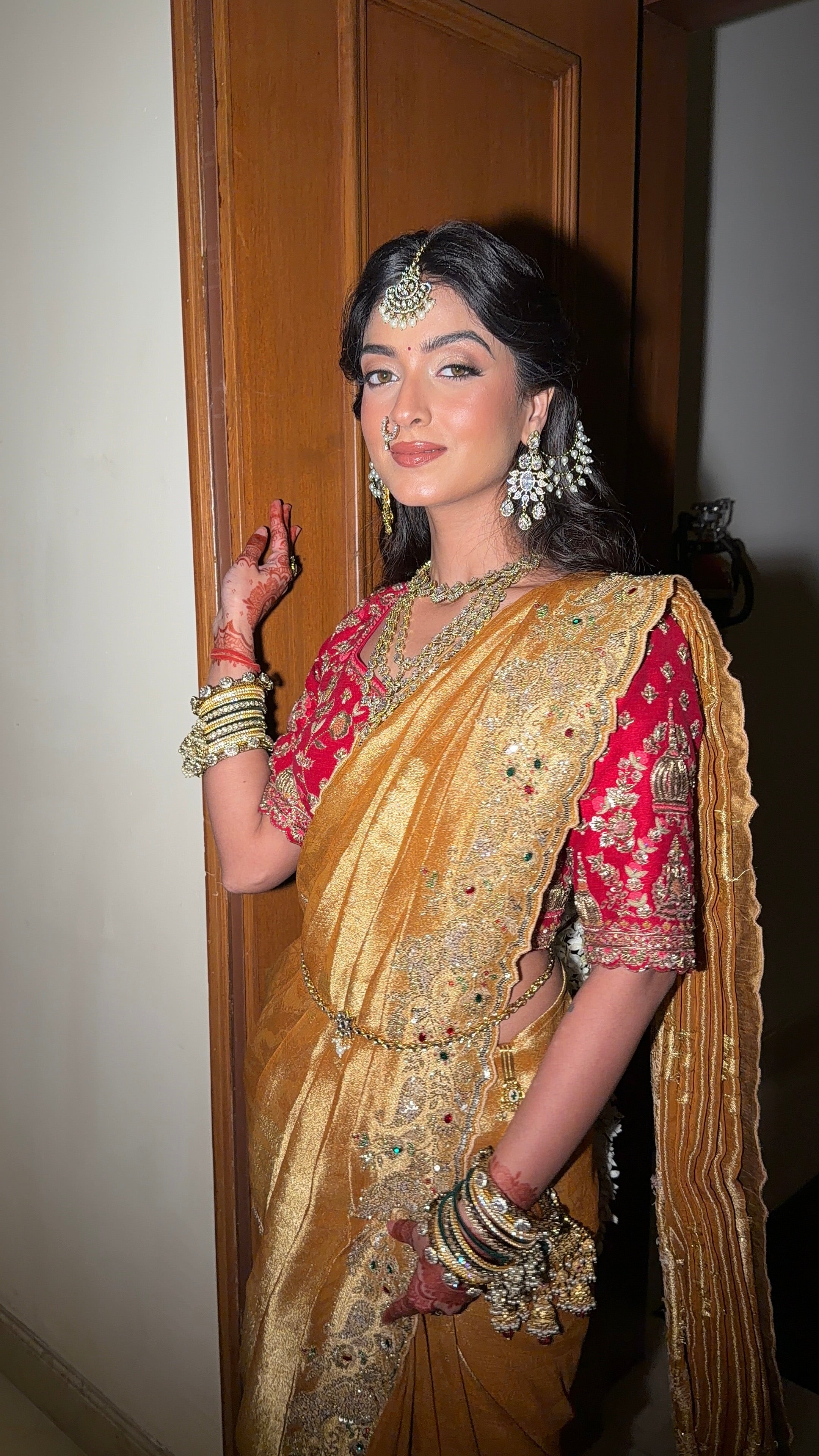 Regal Gold and Mustard Designer Saree