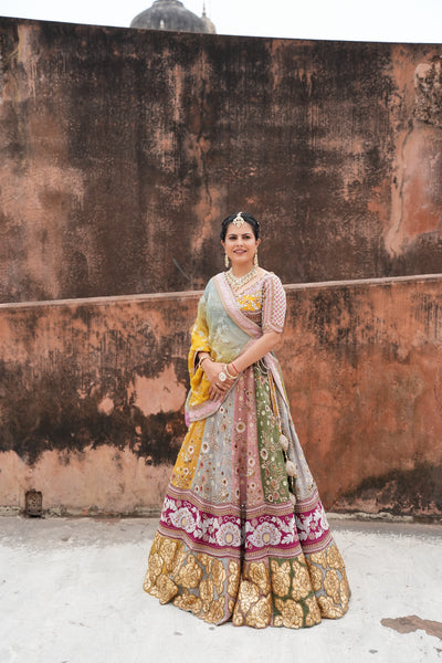 Multi-Panel Embroidered Lehenga (815 GS-86)