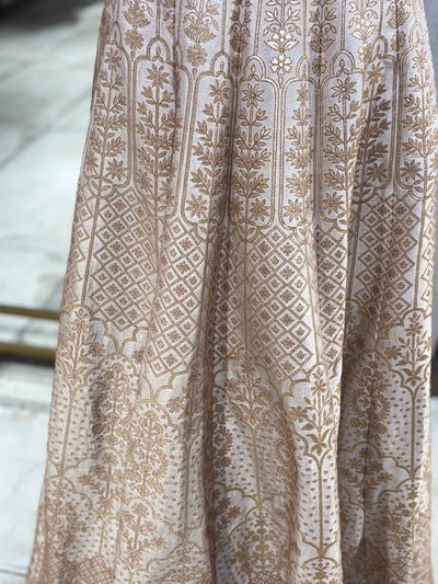 Ivory and Gold Opulent Lehenga Set with Jacket (VL-11018 GS-115)